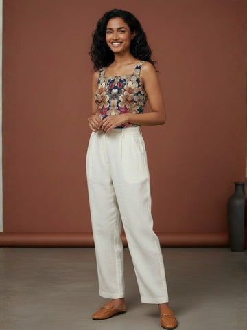 Women's Multicolour Cotton Camisole – Floral Print